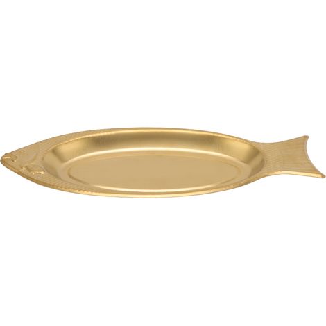 Extra dicke, fischförmige Servierplatte aus Edelstahl, perfekt für Hochzeiten und Geburtstage (1/5)