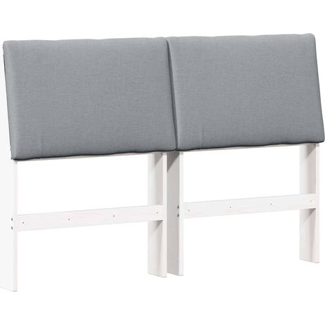 Maison Exclusive - Cabecero tapizado Gris Claro 160 cm Madera de
