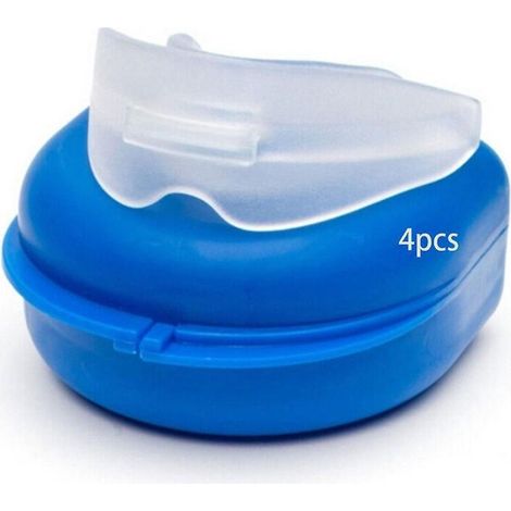 gouttiere Dentaire Bruxisme Thermoformable 4pcs, Protecteurs Buccaux Sans Bpa, Protege Dent Nuit, Anti Grincement Dent, Protege Dents Boxe (1/5)
