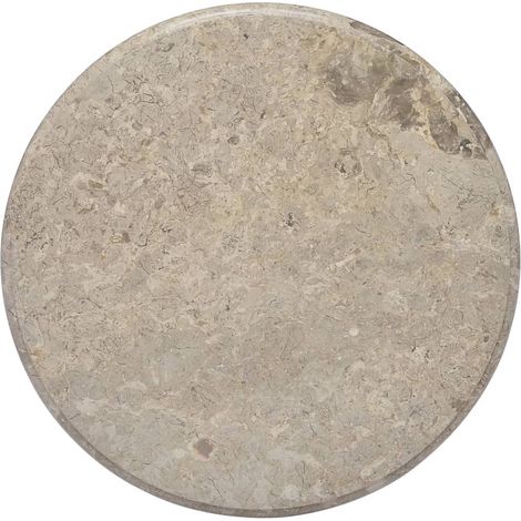 Dessus de table, Plateau De Table Gris Ø60x2,5 cm Marbre LKF76022 (1/5)