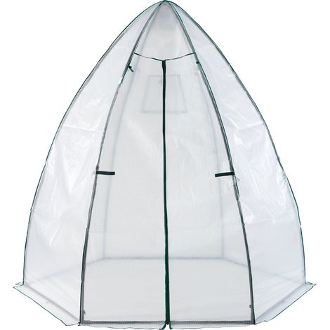 Serra da giardino 200 x 240 cm bianco verde 030010545