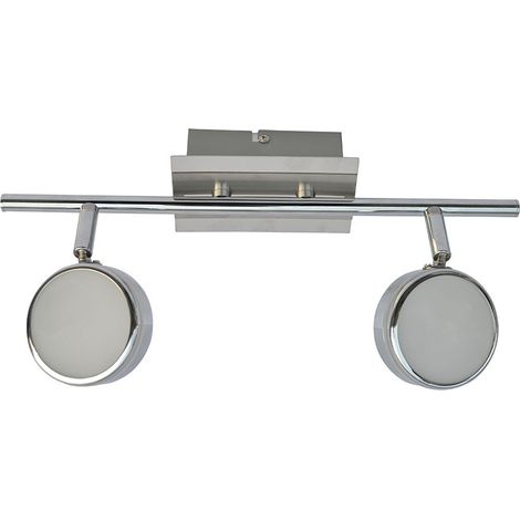 Plafonnier-applique Italux Naim LED 2 spots chrome