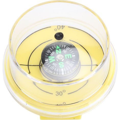 Guía de ángulo solar para panel solar, calibre de nivel vertical, herramienta de medida de 4,2 cm de diámetro amarillo con suela boussole (1/5)