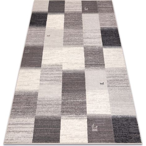 Teppichwolle ANGEL 7961 / 52022 Geometrisch, Quadrate beige / grau beige 120x170 cm