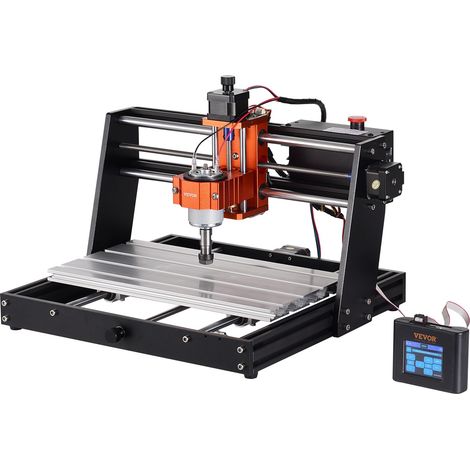Machine Gravure CNC, 120 W, Kit Routeur à Bois 3 Axes GRBL Contrôle Hors Ligne Zone de Travail 300x200x72 mm, Outil de Fraisage Alliage d'Aluminium pour Bois Acrylique MDF PVC Mousse Plastique (1/5)