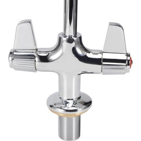 Gewerbliches, 360° drehbares, preisgünstiges G1/2-Wandarmaturenset EQ7801A (1/5)