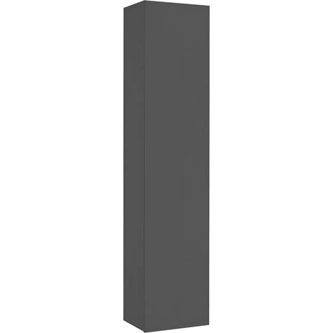 Colonna Armadio Multiuso Antracite Opaco 4 Ripiani 40x30x180 cm Moderno