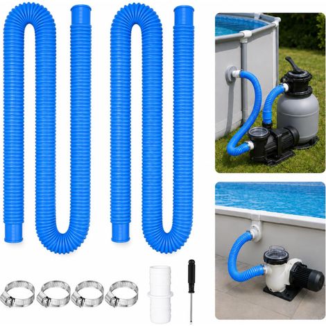 Lot de 2 tuyaux d'aspiration de piscine de 32 mm, 150 cm, tuyau d'aspiration de 32 mm (1/5)