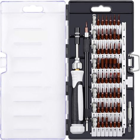 Kit Tournevis de Précision Magnétique 60 en 1, Tournevis Outils de Réparation, Jeu de Tournevis Multifonction (1/5)