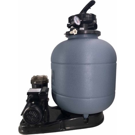 Pompa filtro a sabbia professionale a pressione per pulizia piscina depuratore con motore esterno -400 Watt per 10000 l/h (1/5)