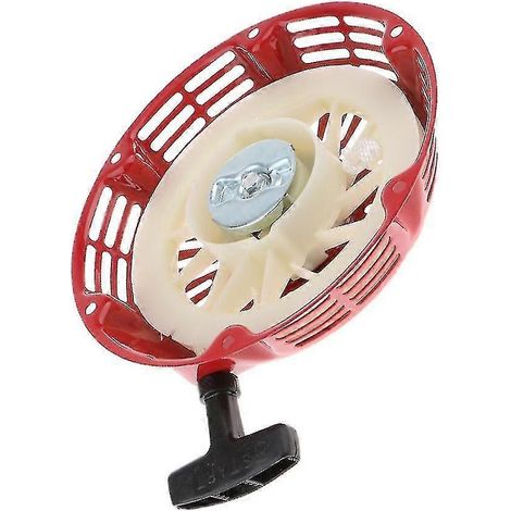 Lanceur manuel de rechange, kit de démarrage à tirette avec tirette pour moteur à jeu (rouge) (1 pièce) (1/4)