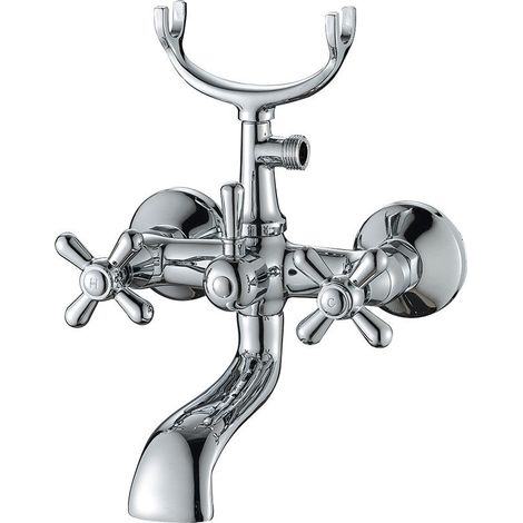 Robinet de baignoire avec poignée étoile, complet (1/2)