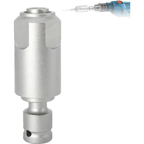 Adaptateur pour convertir les visseuses à percussion en marteau électrique SDS-Plus, poignée carrée en acier amélioré, fonction tampon à ressort intégré, pour perceuse manuelle et perceuse Li-ion (1/5)
