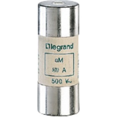 Cartouche industrielle cylindrique type aM 22x58mm sans percuteur 63A LEGRAND 015063 (1/3)