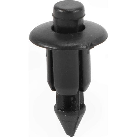 Fixation de carrosserie moto en plastique 6mm, lot de 50 clips noirs pour panneaux et habillages de carénage (1/5)