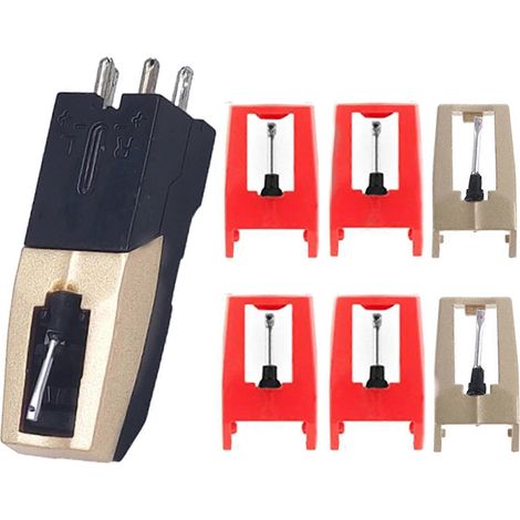 7er-Pack Plattenspieler-Nadeln als Zubehör für LP-Schallplattenspieler, Phonographen und Grammophone (1/5)