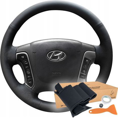 Patrón de moldura de la cubierta del volante para Hyundai Santa Fe 2006-2012 (1/5)