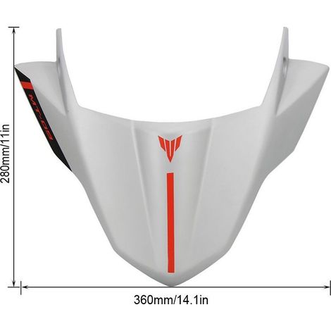 Zubehör, Umbau- und Erweiterungsteile für Yamaha MT09 und FZ09 Motorräder: Windschutzscheibenspoiler, Windschutzscheibenabweiser (1/4)