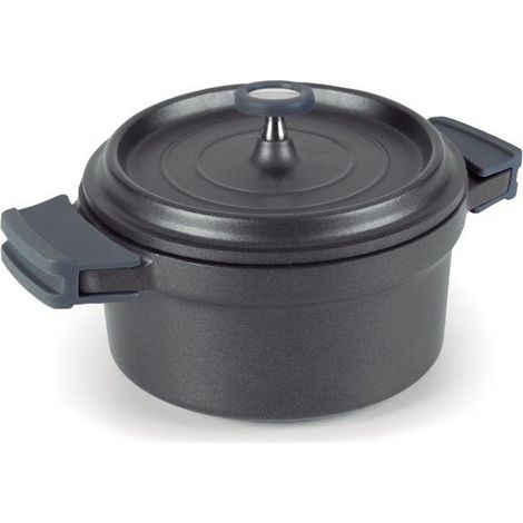 Runde Bräter 28 cm Schwarz - Gusseisen - Lacor (1/2)