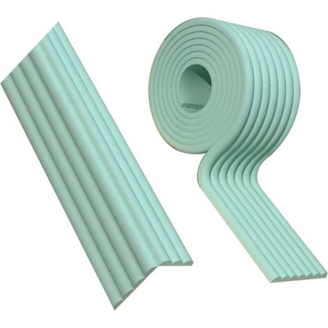 [NIEMALS VERWENDET] Eckenschutz, Kantenschutzleisten, strapazierfähige Eckpolster aus weichem Schaumstoff für Möbel (hellgrün, 8 cm breit x 2 m lang).