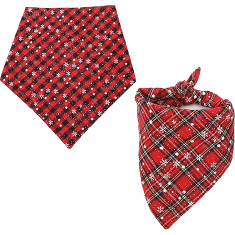 Pañuelo Navideño Para Perros - Pañuelo Triangular Para Mascotas - Ideal Para Perros Pequeños Medianos Y Grandes - 1 Unidad (1/5)