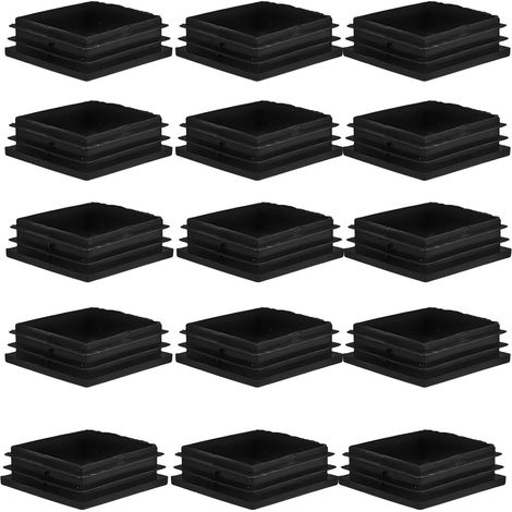 Lot de 100 bouchons carrés en plastique antidérapants pour tubes (1/5)