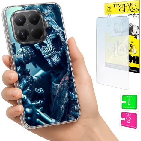 Funda para Xiaomi 15T Pro con cubierta trasera y cristal 9H (1/5)