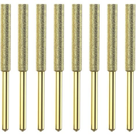 Diamond Chainsaw Sharpener, Chainsaw File, Chain Sharpening Pliers, 4.8mm, 8pcs (Gold) (1/4)