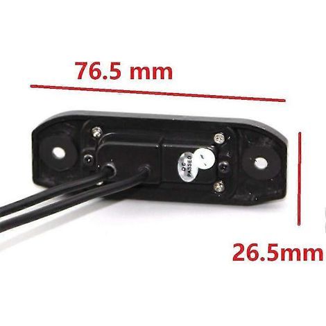 Caméra de recul pour voiture avec vision nocturne LED intégrée à la plaque d'immatriculation pour Volvo S80l /s40l/s80/s40/s60/v60/xc90/xc60/c70/s60l (2 trous de vis) (1/4)