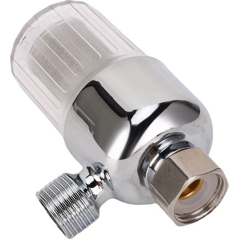 Préfiltre anti-calcaire pour chauffe-eau électrique, corps renforcé anti-explosion, raccord universel 1/2 pouce, maille inox 40μm, cuivre PP, 40x100mm, domestique (1/5)