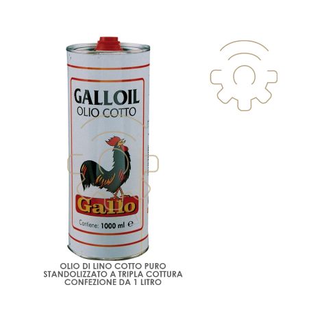 20 x OLIO DI LINO COTTO GALLO DA 1 L