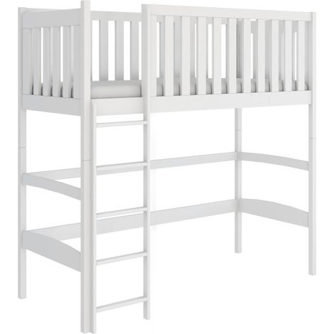 Lit Mézzanine Laury 90x200 Blanc - blanc (1/4)