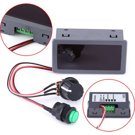 Drehzahlregler für 6V-30V 8A Gleichstrommotor mit Digitalanzeige und Infrarot-Fernbedienung, progressive PWM-Drehzahlregelung. (1/5)