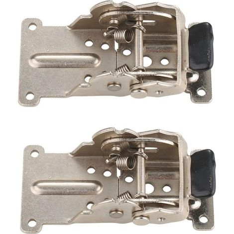 Charnières pliantes autobloquantes 0-90-180 degrés pour pieds de table, argentées, pour table basse pliante, quincaillerie pour meubles, charnières de placard (1/5)