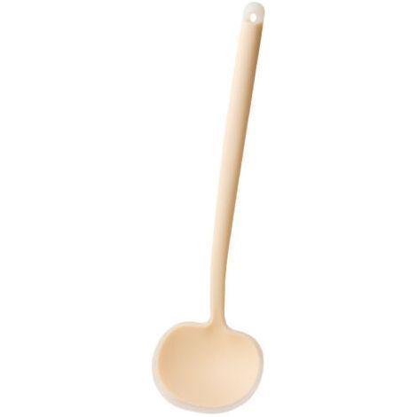 Spatule de cuisine en silicone souple en forme de champignon, avec revêtement antiadhésif, compatible lave-vaisselle et résistante aux rayures. (1/5)