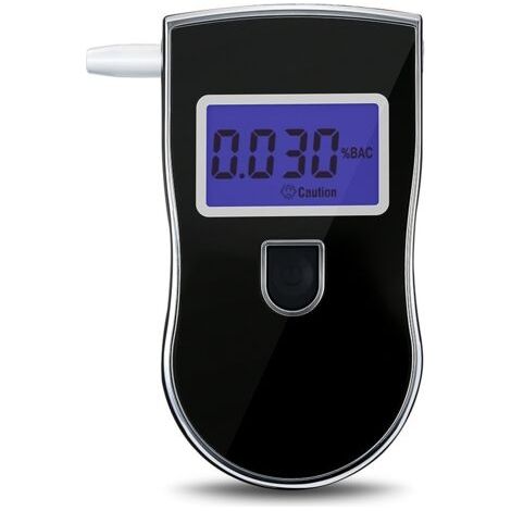 Alcootest Ethylotest Electronique, Professionnel Portable Testeur d'alcool ave Ecran LED d'Affichage Numérique et 5 Embouchures, Capteur à Semi-conducteur Sensibilité (1/5)