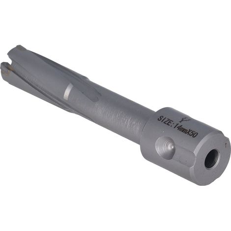 Foret trépan carbure 50mm profondeur, coupe précise et efficace pour matériaux durs, diamètre 14mm/0.55in, longue durée.