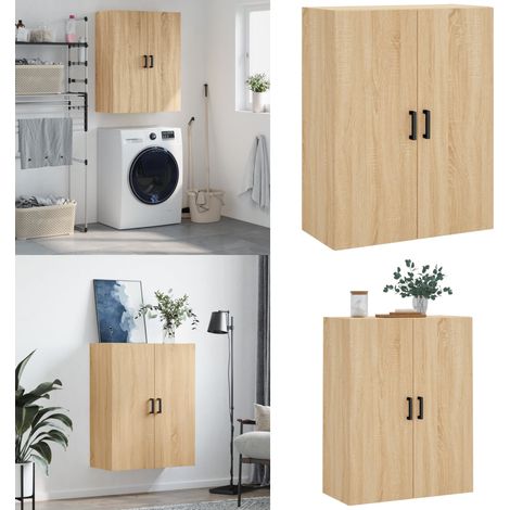 Mobile a Parete Rovere Sonoma 69,5x34x90 cm - Mobile a parete - Armadio a muro