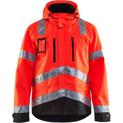 Veste de travail haute visibilité 4837 - Rouge fluo/Noir XS (1/5)