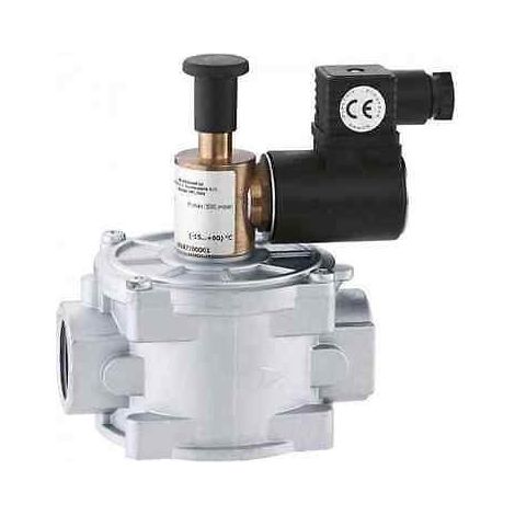 Elettrovalvola gas normalmente aperta, con riarmo manuale. Attacco Rp 3/4"F Caleffi 839205 3/4”