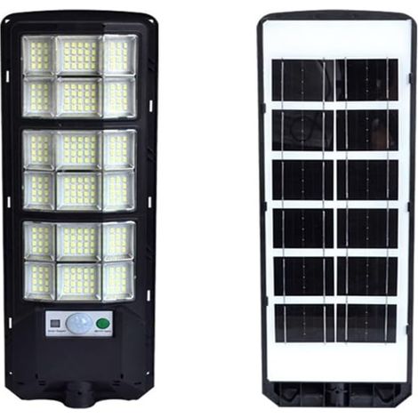 Lampe d'extérieur LED à énergie solaire avec détecteur de mouvement humain, lampe murale intelligente étanche pour jardin, terrasse, camping, économe en énergie, éclairage de sécurité, noir (1/4)