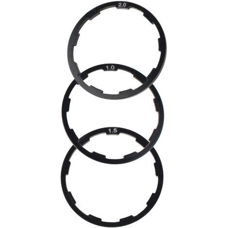 Entretoise de moyeu 1 mm + 1,5 mm + 2 mm, rondelle Robuste pour réglage du pédalier de vélo, Volant d'inertie, vélo de Route, VTT (1/3)