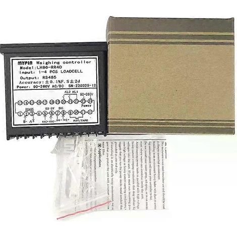 Contrôleur de pesage numérique LH86-RR4D, instrument de contrôle de remplissage de compteur, contrôleur à affichage LED pour 1 à 4 cellules de charge (1/5)