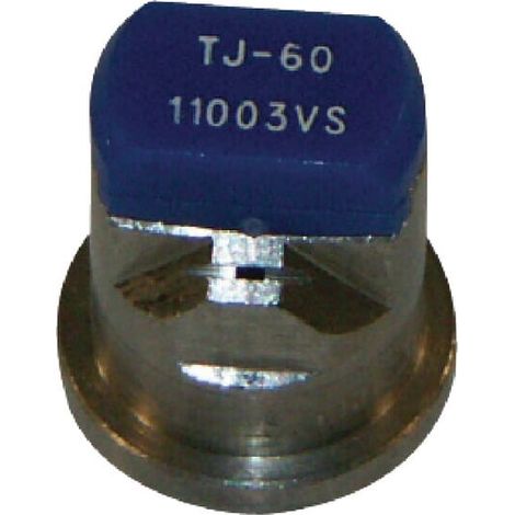 Tobera anti-deriva venturi doble chorro plano TJ 110掳 03 azul acero inoxidable TeeJet TEEJET TJ6011003VS