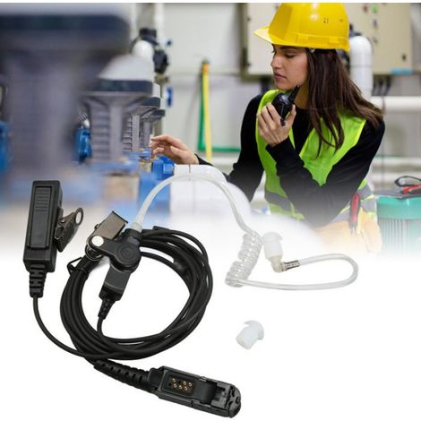 1 Oreillette, Tube d'air, 1,2 m, PU, Compatible Motorola XIR P6600i P6620i MTP3100