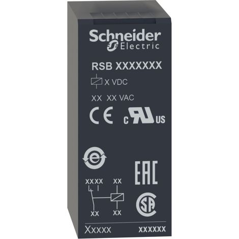 Zelio Relay RSB - relais PCB embrochable - 1OF - 16A - 230VAC (RSB1A160P7)