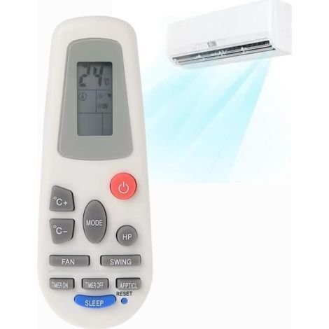 Hisense RCH-5028NA RCH-2302NA RCH-3218 Télécommande universelle pour climatisation, télécommande LCD numérique, piles AAA non incluses (1/5)