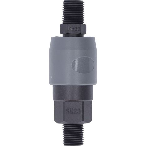 Raccord rapide pneumatique de type C, raccord autobloquant en plastique et acier pour tuyau PU (SM20+PM20 1/4 po) (1/5)