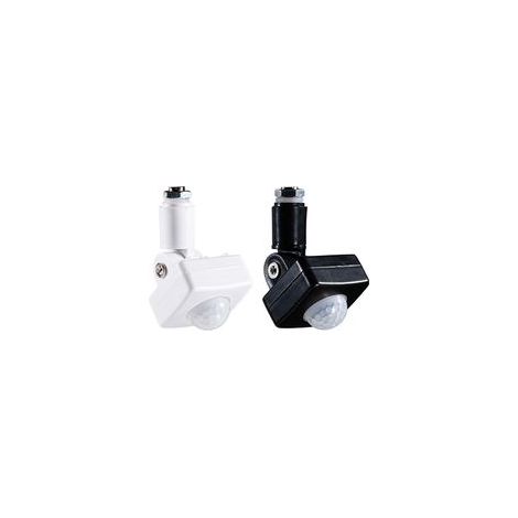 Rilevatore di movimento regolabile IP65 85-265V, faretto LED PIR per esterni sottile e impermeabile, 1 pezzo (nero) - Crezuo