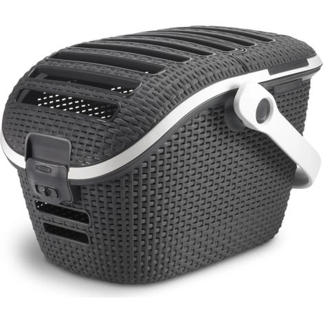 trasportino per gatti keter "pet carrier" in resina colore antracite, 51x38x33 cm